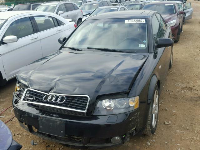 WAULC68E25A027643 - 2005 AUDI A4 BLACK photo 9