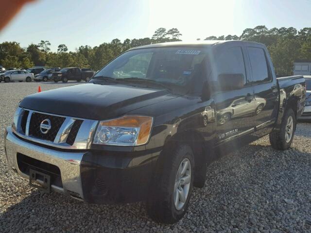 1N6BA0EK0AN314586 - 2010 NISSAN TITAN BLACK photo 2