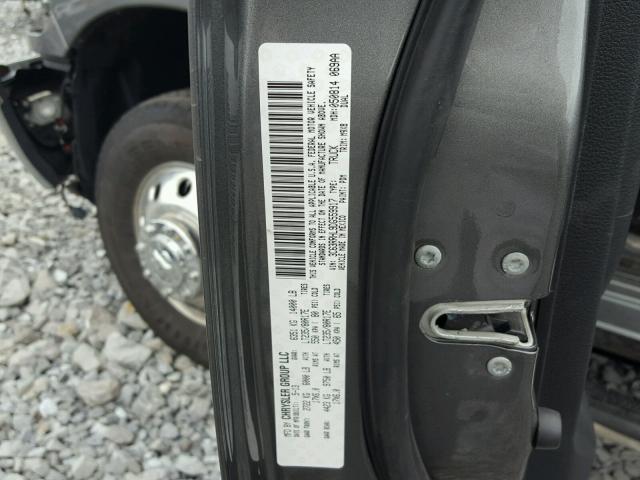 3C63RRHL9DG559917 - 2013 RAM 3500 SLT CHARCOAL photo 10