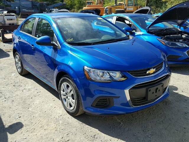 1G1JB5SH4H4164296 - 2017 CHEVROLET SONIC LS BLUE photo 1