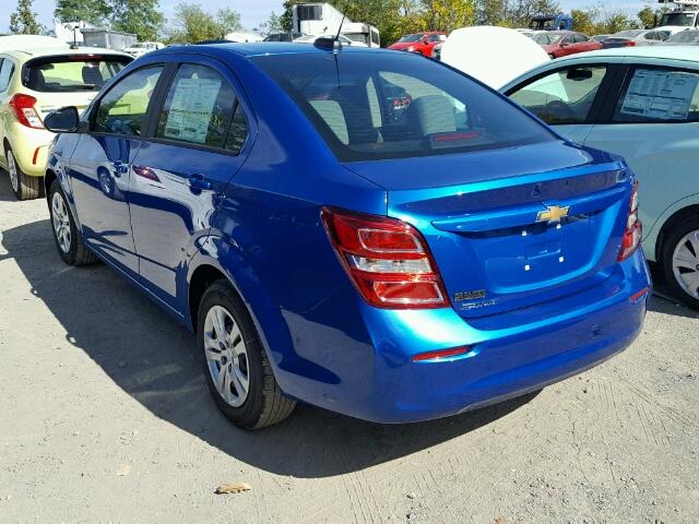 1G1JB5SH4H4164296 - 2017 CHEVROLET SONIC LS 蓝色 照片 3