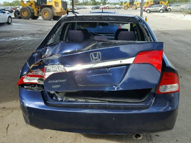 2HGFA1F63AH529580 - 2010 HONDA CIVIC BLUE photo 9