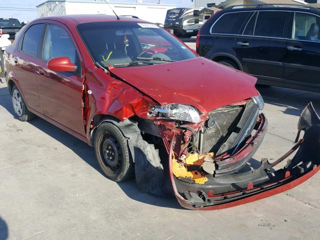 KL1TD52605B409991 - 2005 CHEVROLET AVEO BASE Қызыл фото 1