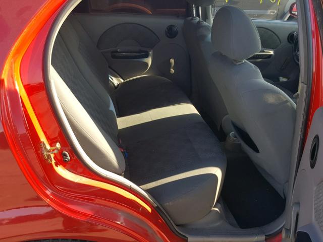 KL1TD52605B409991 - 2005 CHEVROLET AVEO BASE Қызыл фото 6