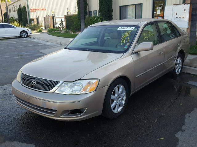 4T1BF28BX2U227485 - 2002 TOYOTA AVALON XL BEIGE photo 2