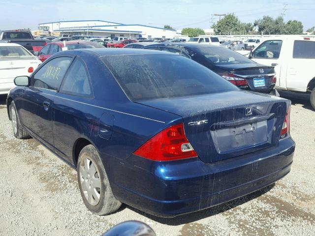 1HGEM21902L098209 - 2002 HONDA CIVIC EX BLUE photo 3