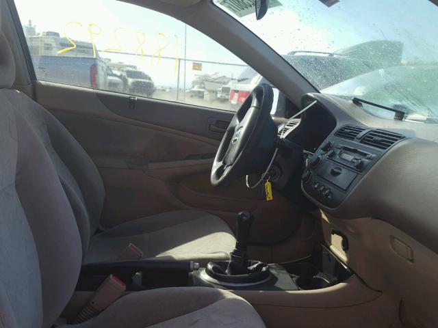 1HGEM21902L098209 - 2002 HONDA CIVIC EX ლურჯი ფოტო 5