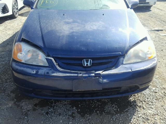 1HGEM21902L098209 - 2002 HONDA CIVIC EX BLUE photo 9