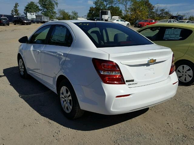 1G1JB5SH9H4164424 - 2017 CHEVROLET SONIC LS WHITE photo 3