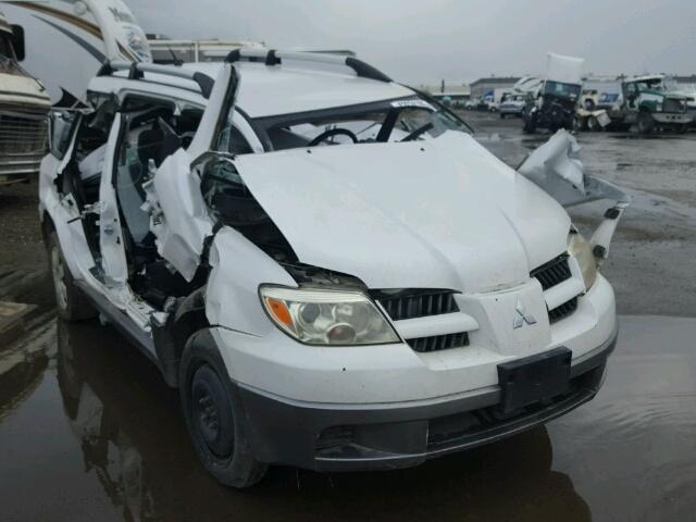 JA4LZ31F85U027528 - 2005 MITSUBISHI OUTLANDER WHITE photo 1