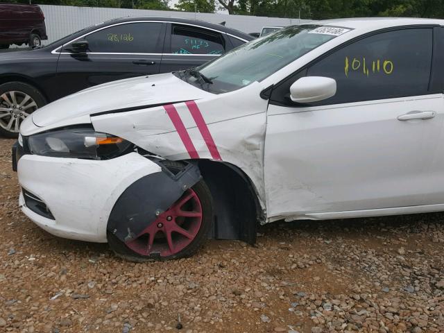 1C3CDFBA6DD106532 - 2013 DODGE DART SXT WHITE photo 9