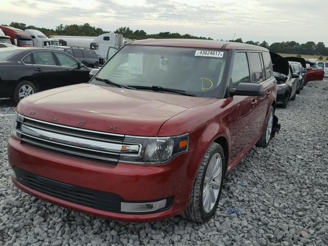 2FMGK5C8XDBD02810 - 2013 FORD FLEX SEL წითელი ფოტო 2