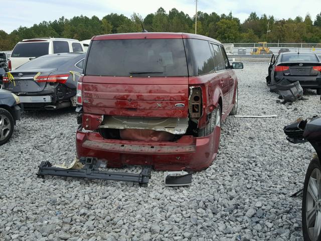 2FMGK5C8XDBD02810 - 2013 FORD FLEX SEL წითელი ფოტო 4