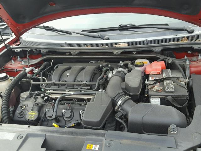 2FMGK5C8XDBD02810 - 2013 FORD FLEX SEL წითელი ფოტო 7