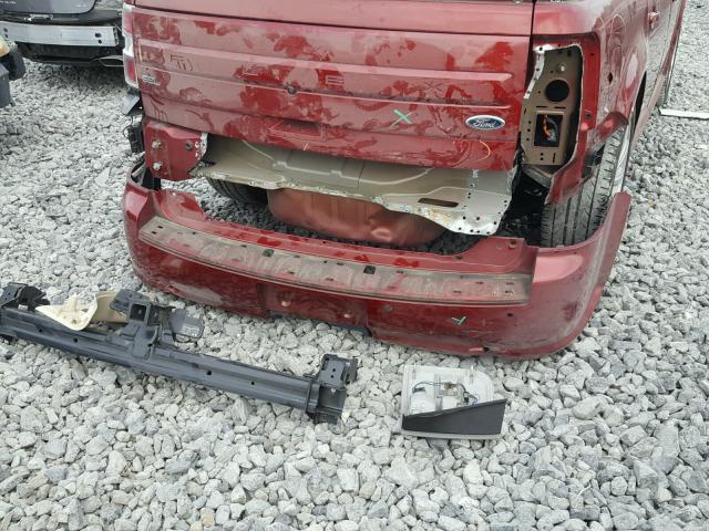 2FMGK5C8XDBD02810 - 2013 FORD FLEX SEL წითელი ფოტო 9