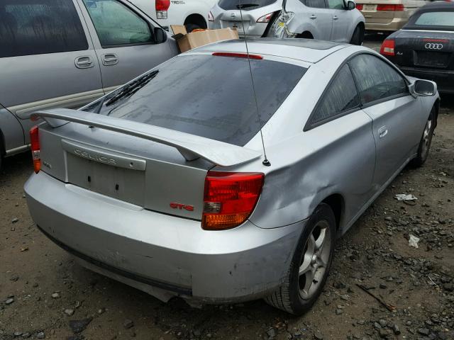 JTDDY38T2Y0002421 - 2000 TOYOTA CELICA GT- SILVER photo 4