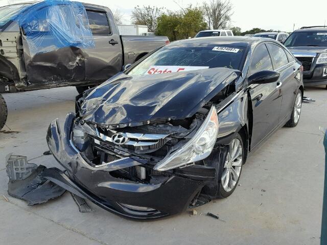 5NPEC4AB8BH205642 - 2011 HYUNDAI SONATA SE BLACK photo 2