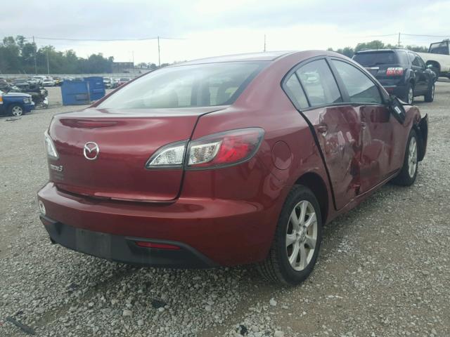 JM1BL1VF3B1430623 - 2011 MAZDA 3 I MAROON photo 4