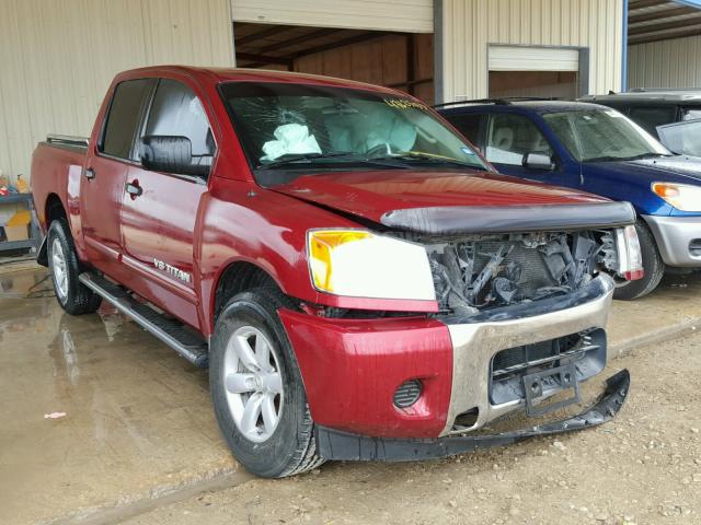 1N6BA0EK4DN306267 - 2013 NISSAN TITAN S RED photo 1