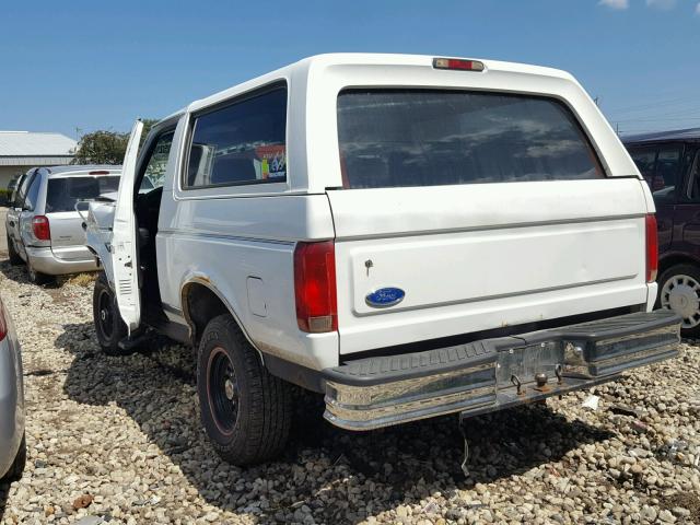 1FMEU15N5SLC01555 - 1995 FORD BRONCO U10 WHITE photo 3