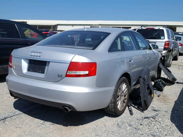 WAUDH74F96N092848 - 2006 AUDI A6 3.2 QUA SILVER photo 4