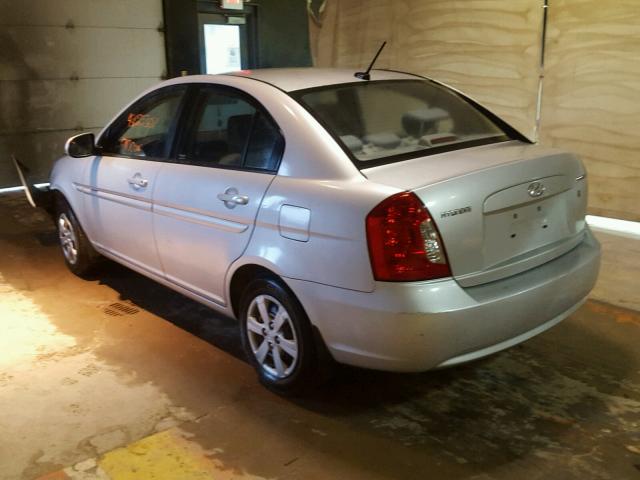 KMHCN4AC9AU443770 - 2010 HYUNDAI ACCENT GLS SILVER photo 3