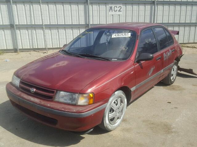 JT2EL43TXP0326272 - 1993 TOYOTA TERCEL BURGUNDY photo 2