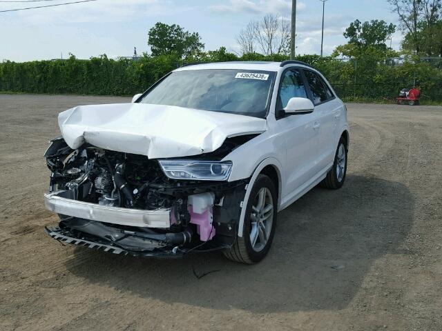 WA1ECCFS5JR024308 - 2018 AUDI Q3 PREMIUM WHITE photo 2