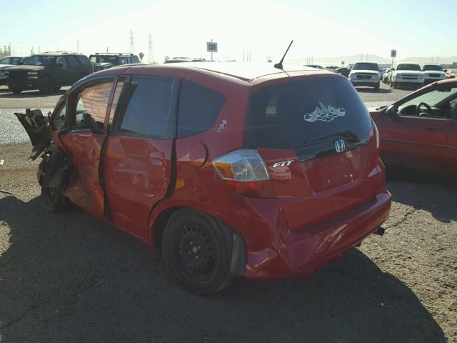 JHMGE8H35DC014198 - 2013 HONDA FIT RED photo 3