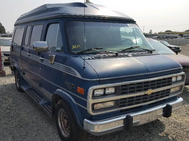 1GBEG25K4N7112990 - 1992 CHEVROLET G20 BLUE photo 1