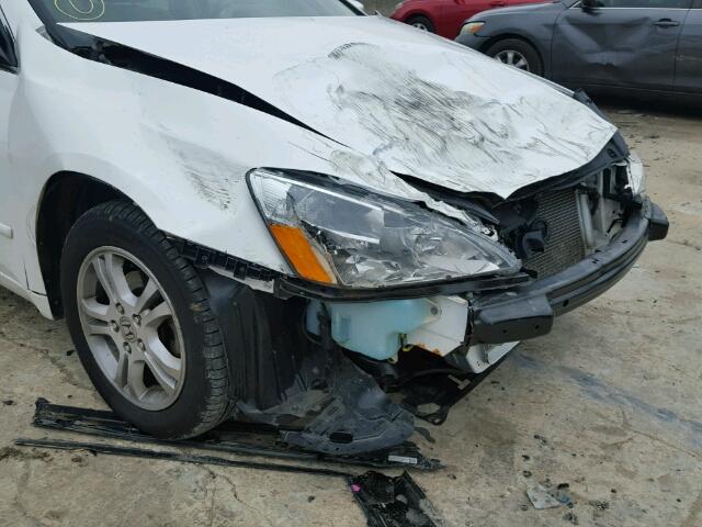 1HGCM56357A191338 - 2007 HONDA ACCORD SE WHITE photo 9