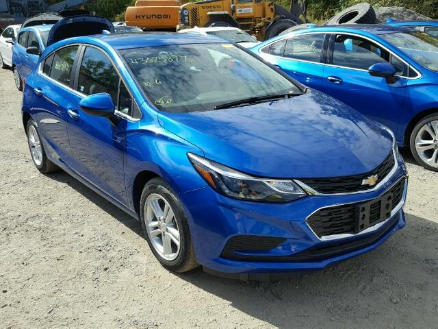 3G1BE6SM1HS533162 - 2017 CHEVROLET CRUZE LT BLUE photo 1