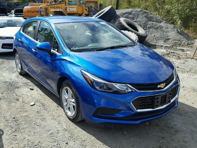 3G1BE6SM5HS538364 - 2017 CHEVROLET CRUZE LT BLUE photo 1