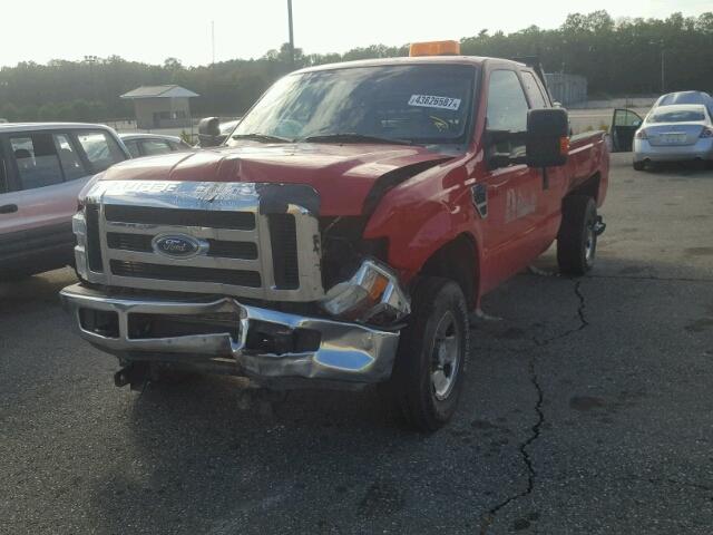 1FTSX21598EA88118 - 2008 FORD F250 SUPER RED photo 2
