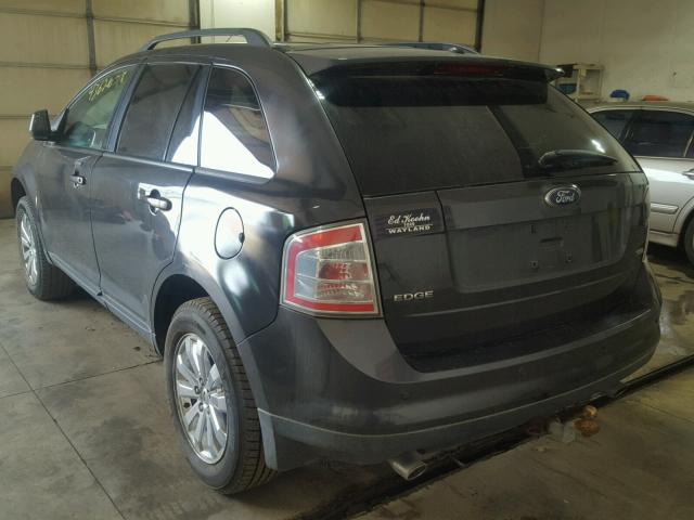 2FMDK38C07BB22504 - 2007 FORD EDGE SEL Темно-сірий фото 3
