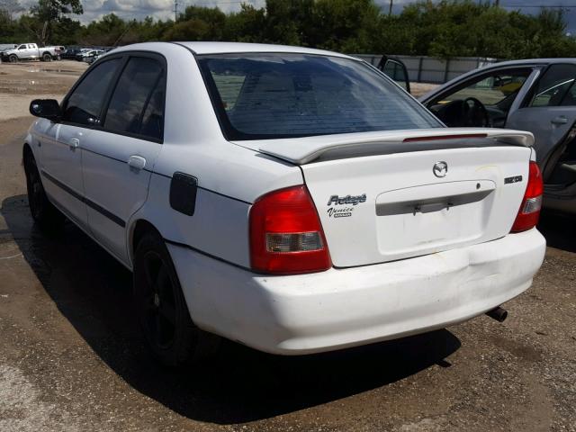 JM1BJ225131123461 - 2003 MAZDA PROTEGE DX WHITE photo 3