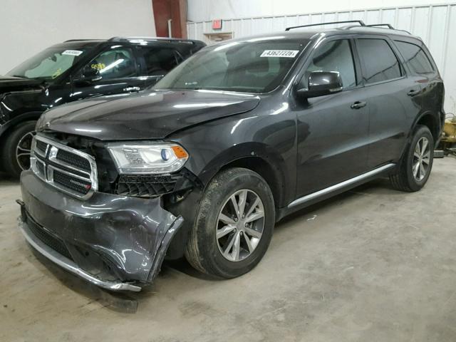 1C4RDJDG1GC353736 - 2016 DODGE DURANGO LI CHARCOAL photo 2