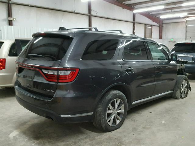 1C4RDJDG1GC353736 - 2016 DODGE DURANGO LI CHARCOAL photo 4