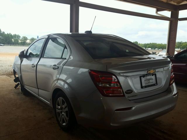 1G1JB5SH3H4152057 - 2017 CHEVROLET SONIC LS 银色 照片 3