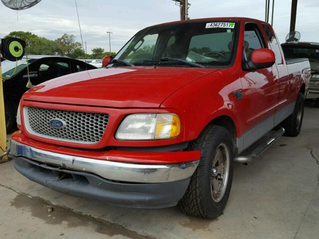 1FTRX17W42KE05885 - 2002 FORD F150 RED photo 2