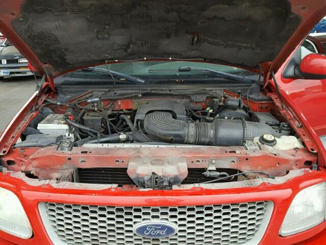 1FTRX17W42KE05885 - 2002 FORD F150 RED photo 7