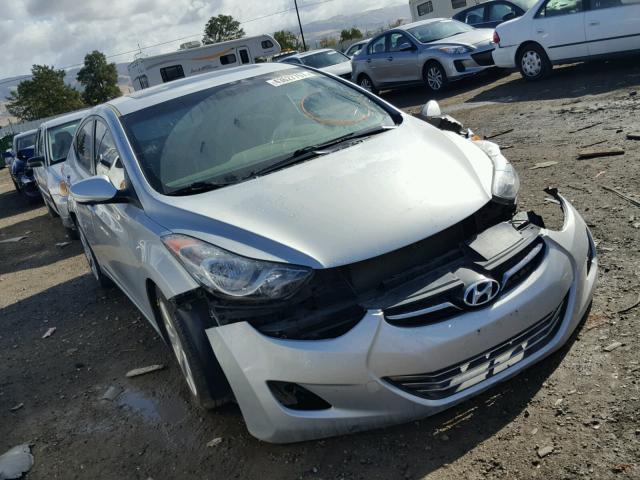 5NPDH4AE6CH096722 - 2012 HYUNDAI ELANTRA GL SILVER photo 1