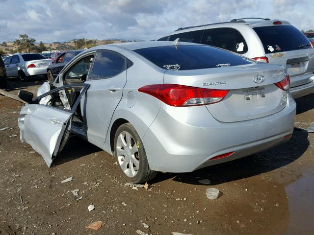 5NPDH4AE6CH096722 - 2012 HYUNDAI ELANTRA GL SILVER photo 3