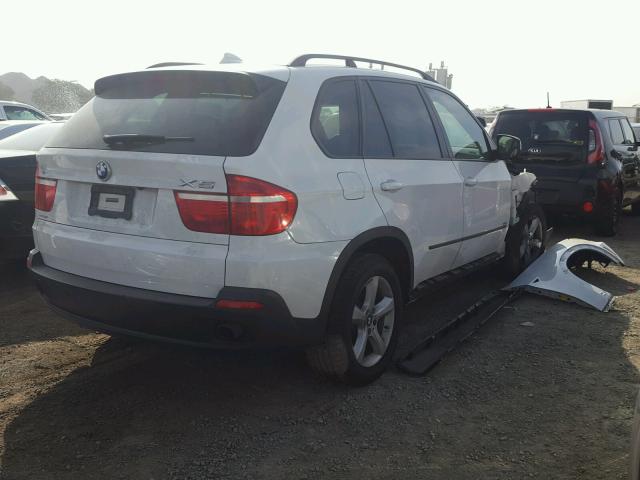 5UXFE43508L033650 - 2008 BMW X5 3.0I WHITE photo 4