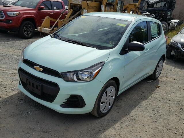 KL8CB6SA3HC780613 - 2017 CHEVROLET SPARK LS GREEN photo 2