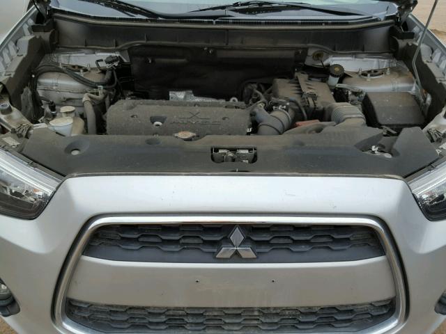 4A4AR4AU9FE038785 - 2015 MITSUBISHI OUTLANDER BLUE photo 7