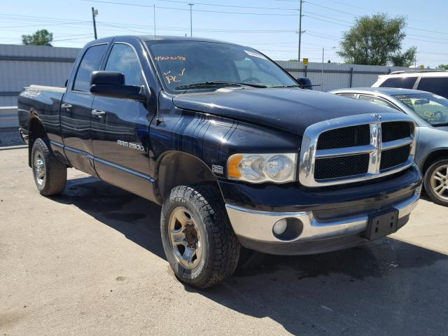 3D7KU28DX3G845329 - 2003 DODGE RAM 2500 S BLACK photo 1