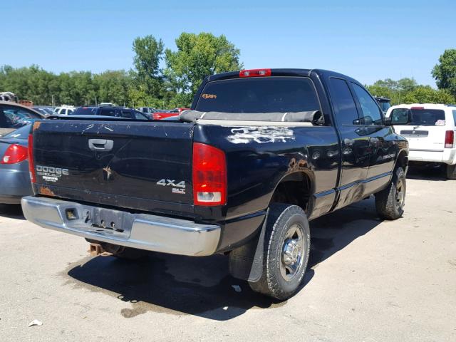 3D7KU28DX3G845329 - 2003 DODGE RAM 2500 S BLACK photo 4