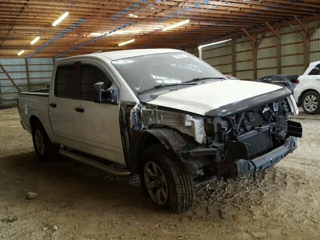 1N6AA07C59N318419 - 2009 NISSAN TITAN XE WHITE photo 1