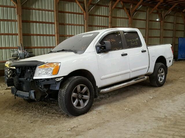 1N6AA07C59N318419 - 2009 NISSAN TITAN XE WHITE photo 2